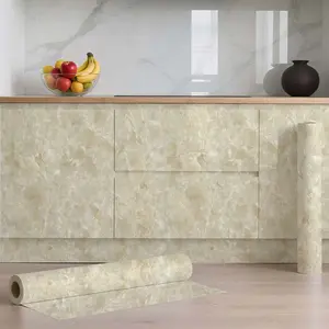 One roll [23.62 * 393.70 in ] marble pattern self-adhesive cabinet liner roll-for home décor, furniture updates, bathrooms and kitchen remodels-easy to clean