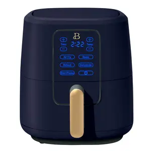 Beautiful 6 Qt Air Fryer with TurboCrisp Technology, Starry Night by Drew Barrymore, Blue