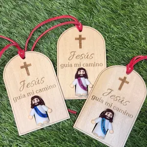 Jesús guía mi camino Personalized Santa Board for Christmas Night Magic with Cookies Milk Rudolph's Carrot High-Quality Wood Durable Engraving Unique Keepsake Gift
