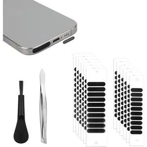 120pcs Phone Speaker Covers, 2 Sizes Mesh Phone Speaker Dust Cover Universal Phone Speaker Dust-Proof Stickers Phone Speaker Mesh Phone Speaker Protector for Most Smartphones