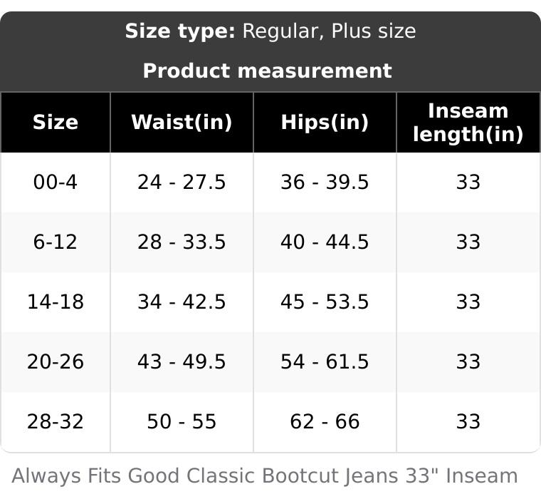 ALWAYS FITS GOOD CLASSIC BOOTCUT JEANS | INDIGO448
