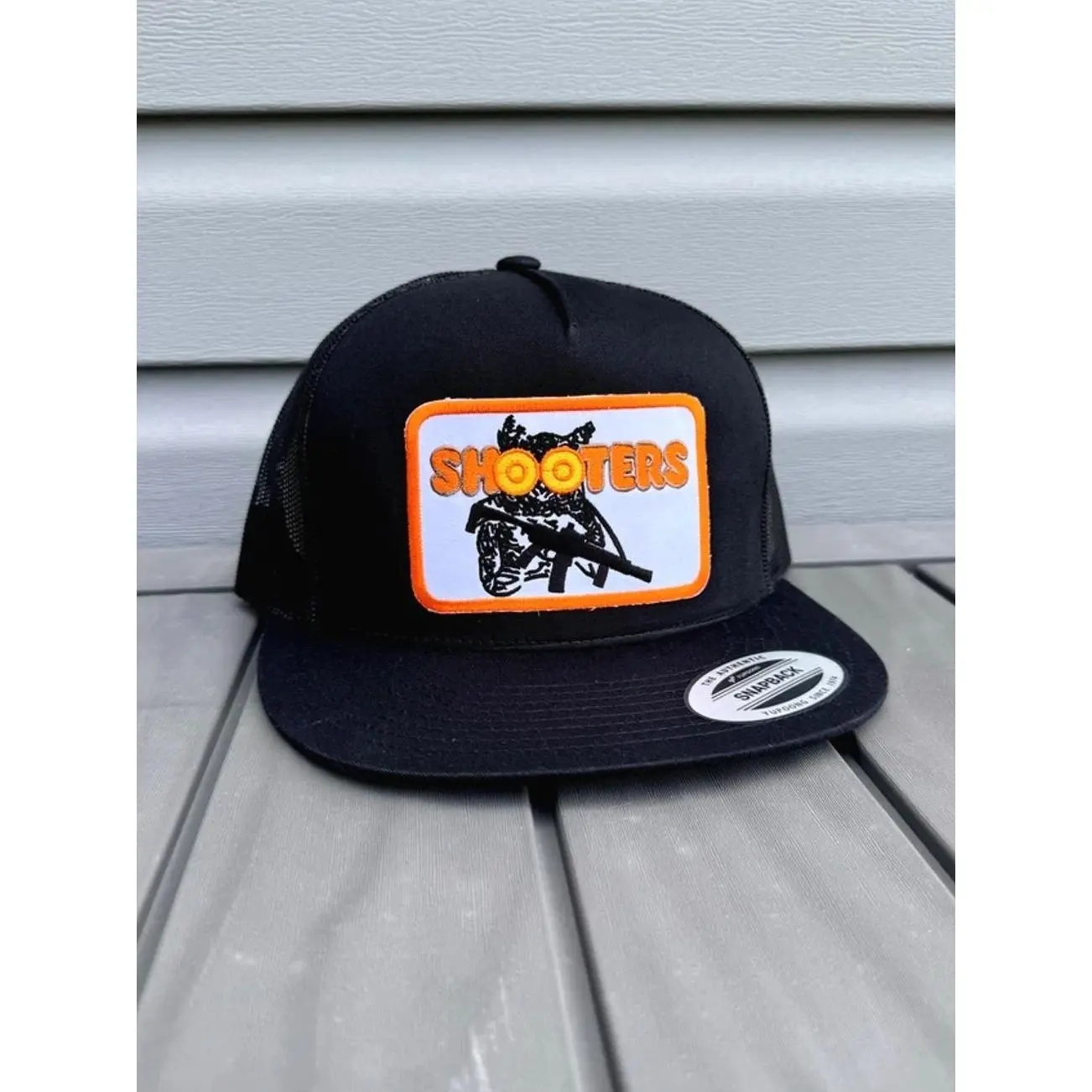 Shooters Black Snapback and Partying Vintage Gift For Him and Adjustable Fit for Men and Women