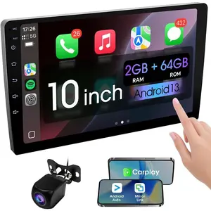 10.1 Inch Double din  Screen,with wireles  and ,  Screen  Stereo with Mirror Link,  5.0, Backup Camera, AUX,FM/AM Transmitter|Double din  Radio