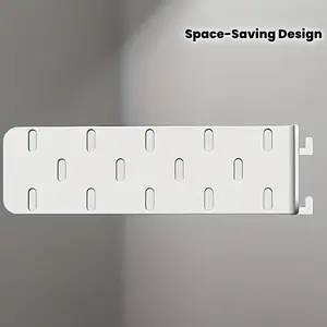 1pc Black/White Pegboard Expansion Hook | Suitable for Kitchen, Study Organizing Stationery or Tableware, Durable Plastic, Wall-Mounted Storage Rack, Utility Hooks, Study Accessories, Tableware Storage, Space-Saving Design, Functional Hooks