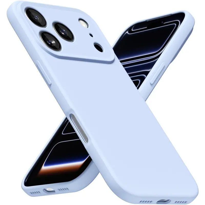 Phone case for iPhone 18 pro max/17 16 15 14 13 12 Pro Max plus case,16e, phone cases for iphone 17 pro max,Silicone Minimalist Ultra Slim Soft Rubber Gel Solid Color Matte TPU cute phone cases for Men Women Girls,Military Grade Drop Protection