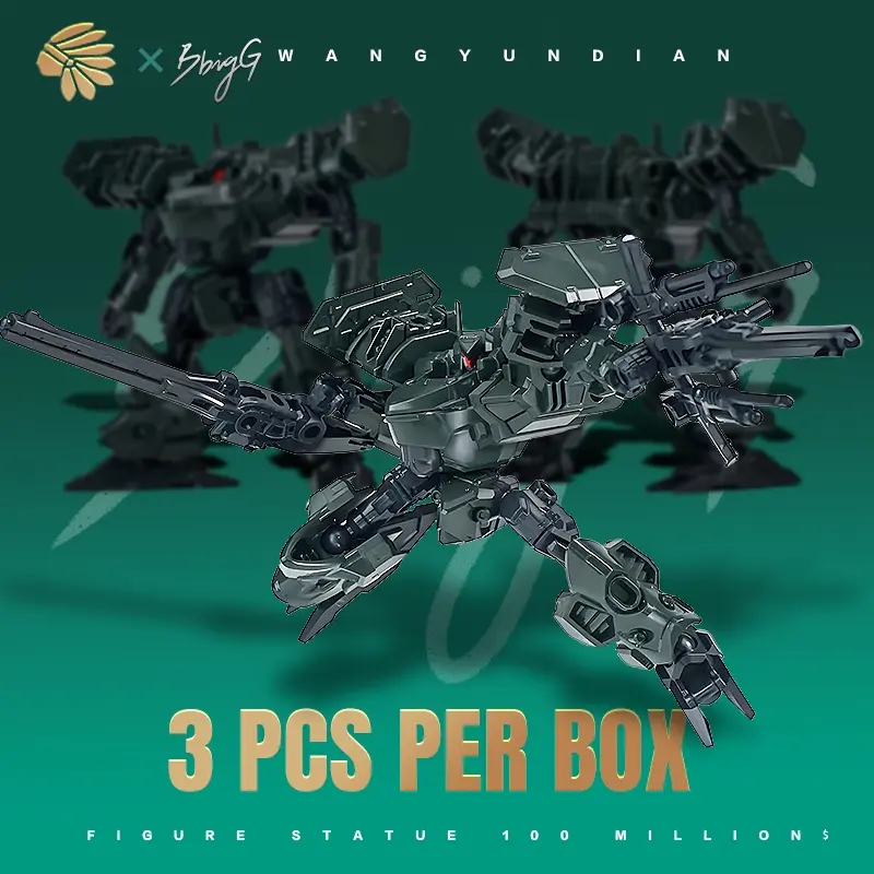 Sci-Fi Mecha Model Kit Set, Modular Design, 2.8 Inch Tactical Robot, Dark Action Figure, Beginner Friendly Assembly, Desktop Chess Team & Display, Tabletop Wargaming, Collectibles