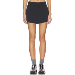 Beyond Yoga Breeze Run Short in Black