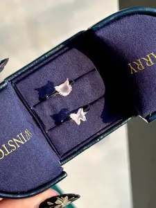 Suvi(10301)gc.Amazing S925 Kitty and Butterfly Ring ( two adjustable size)