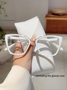 Women's New Cat Eye Fashion Glasses, Unique Frame Design, Vintage High-End Glasses, Accessories, Daily Wear, High Quality Eyeglasses
