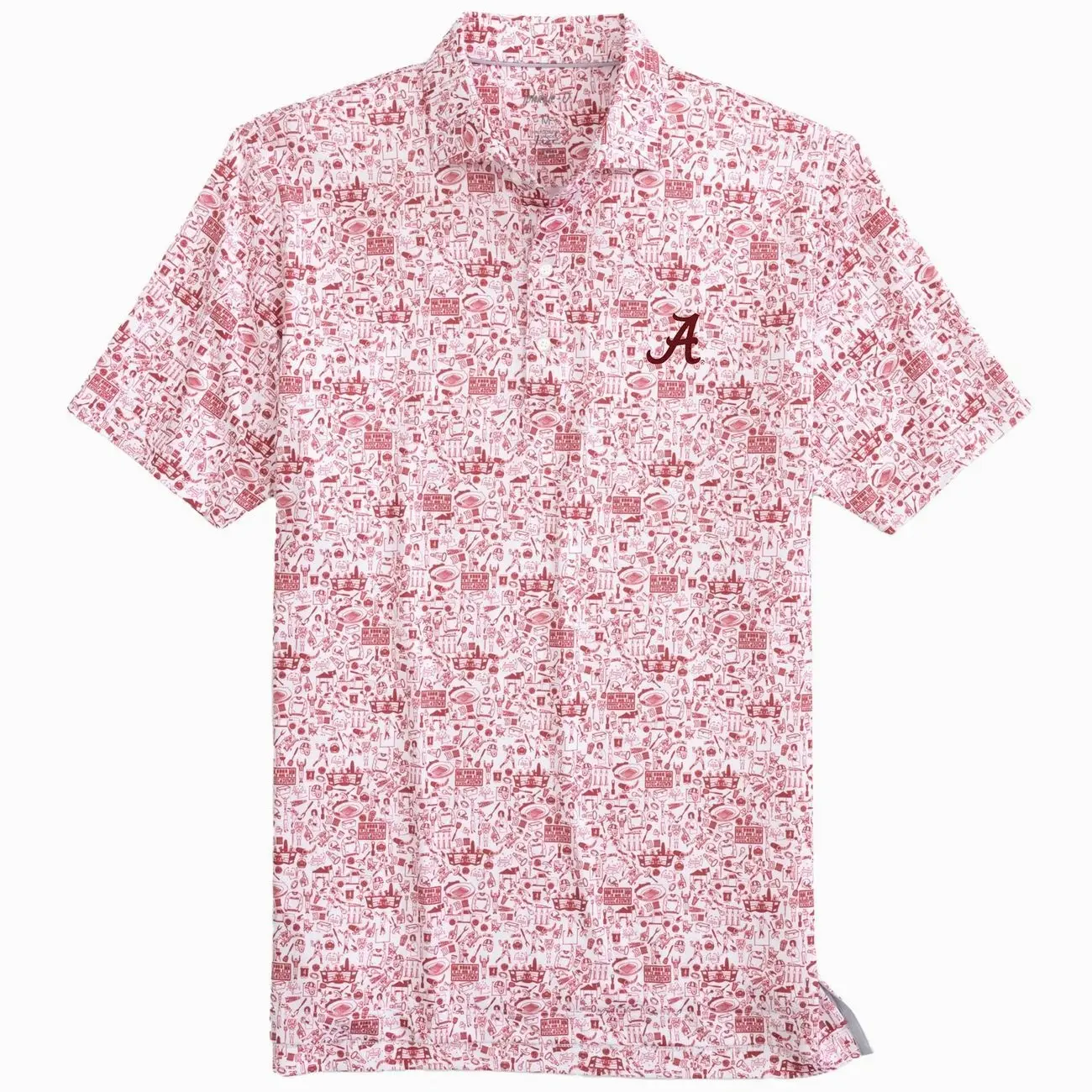 Alabama Crimson Tide johnnie-O Tailgater Polo - Crimson
