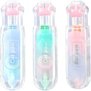 Correction Tape, Mini Retractable Correction Tape Pen, with Aesthetic Cute  Paw Applicator,for  To School Office Supplies.