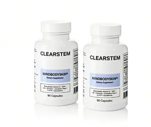 Clearstem Hormonal Acne Supplement with DIM, B5, Turmeric - 90 Capsules for Clear Skin, Hormone Balance - Natural Dietary Edible by Clearstem Healthcare (Vitamins Supplement for Wellness)