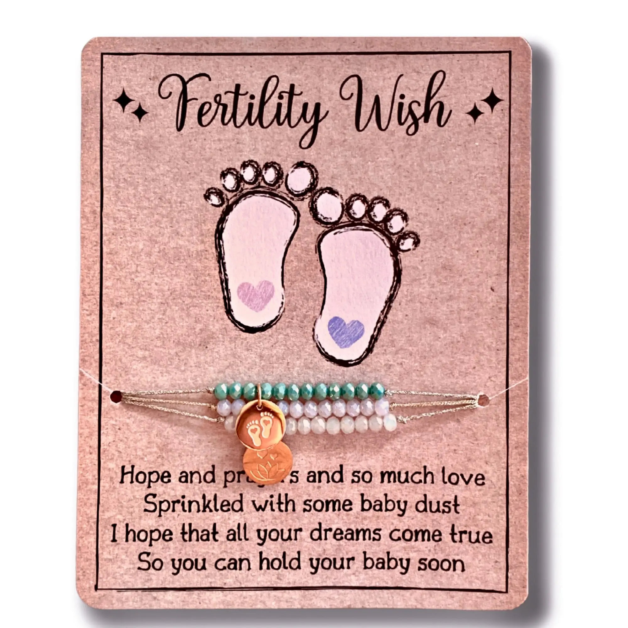 Fertility Wish Charm Bracelet