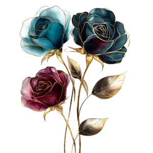 Water Color Flowers 4