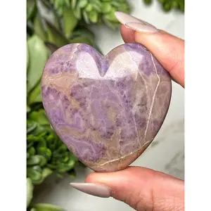 Lavender Jade Heart - #14