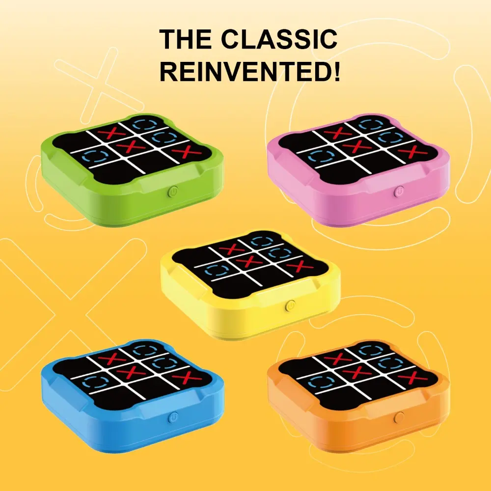G49Amazon Super Tic-Tac-Toe Electronic Game Toy – Multifunctional Board Game with Smart Modes for Kids & Adults, Educational & Fun