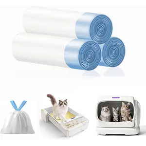 Automatic Litter Box Liners for Robotail/UBPet/Meowant/Kubvici/Self Cleaning Cat Litter Box, 60 PCS