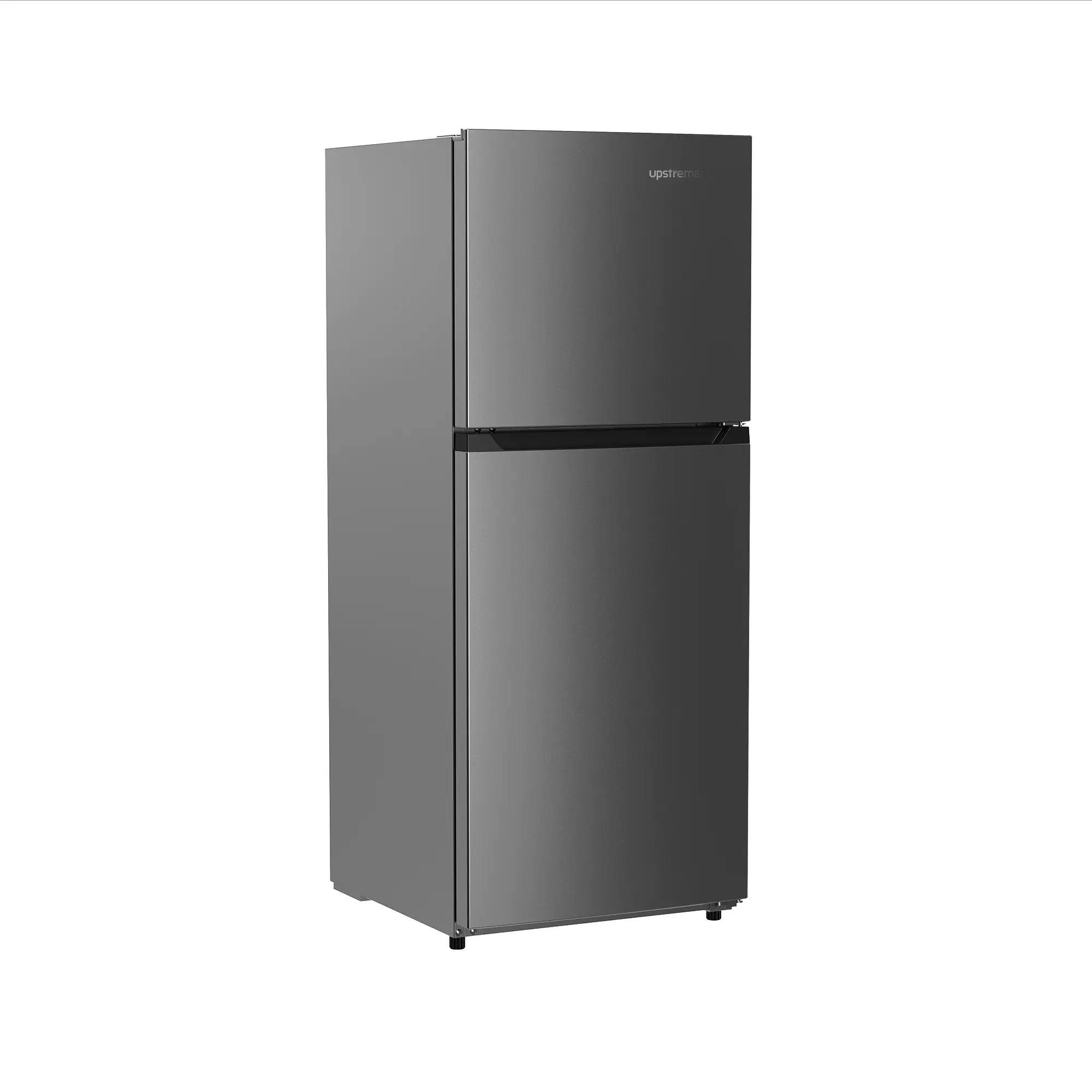Upstreman 10.1 Cu.Ft Top-Freezer Refrigerator, 2-Door Reversible Medium Fridge with Shelves, Drawer, Wheels, Low Noise, Temp Control, Auto Defrost, Compact for Apartment, College Dorm