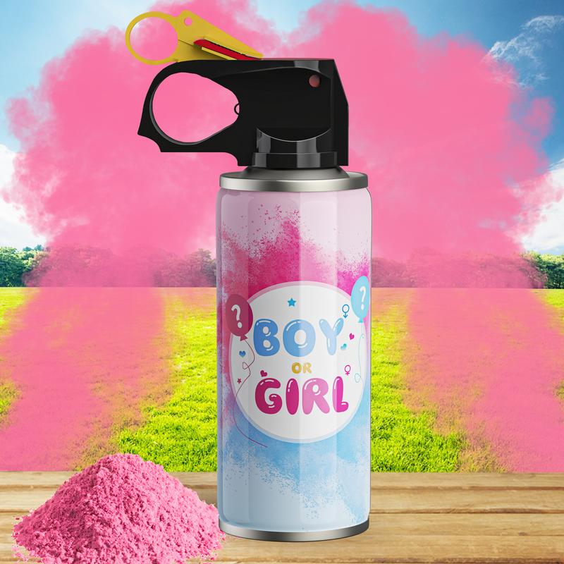 Gender Reveal Spray  Boys and Girls Gender Reveal Party, Powder blaste,  Birthday party, cheerleading