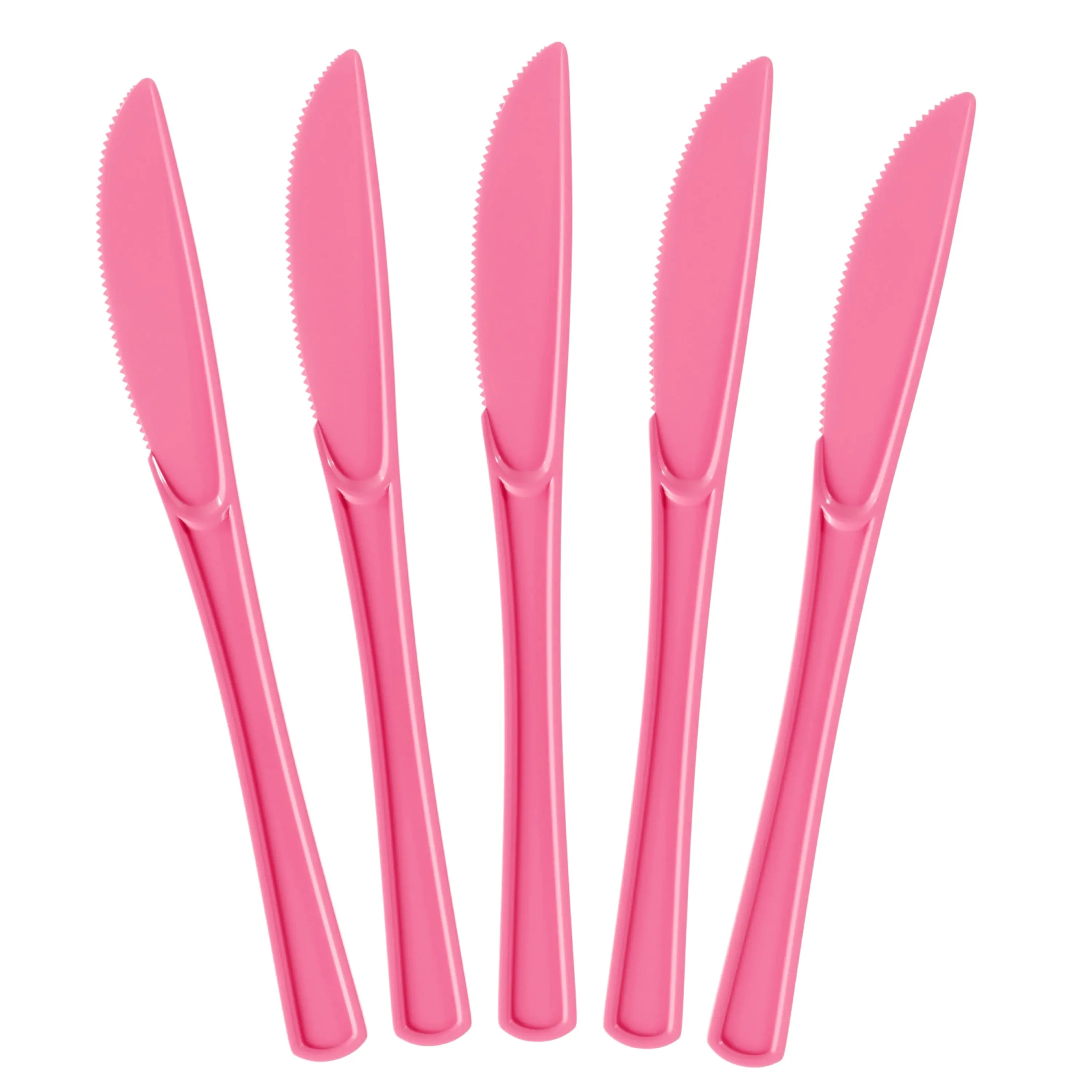 Heavy Duty Cerise Plastic Knives | 7.5 in. | 50 Ct.