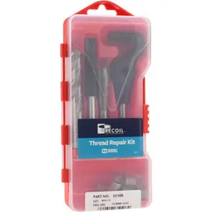Recoil Free-Running Thread Repair Kit, 15-Piece Hand Tool Set, Part #35108