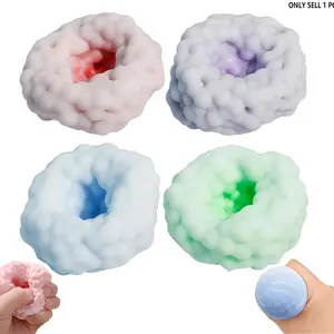 Crunchy Noisy Stress Balls, Ice Skin Crunchy Squishy Balls, Soft Moldable Squeeze Balls for Home Office or Travel for Kids/Adults