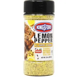 Kingsford Lemon Pepper 3.5 oz Flavor Spice Kingsford Lemon Pepper 3.5 oz Flavor Spice