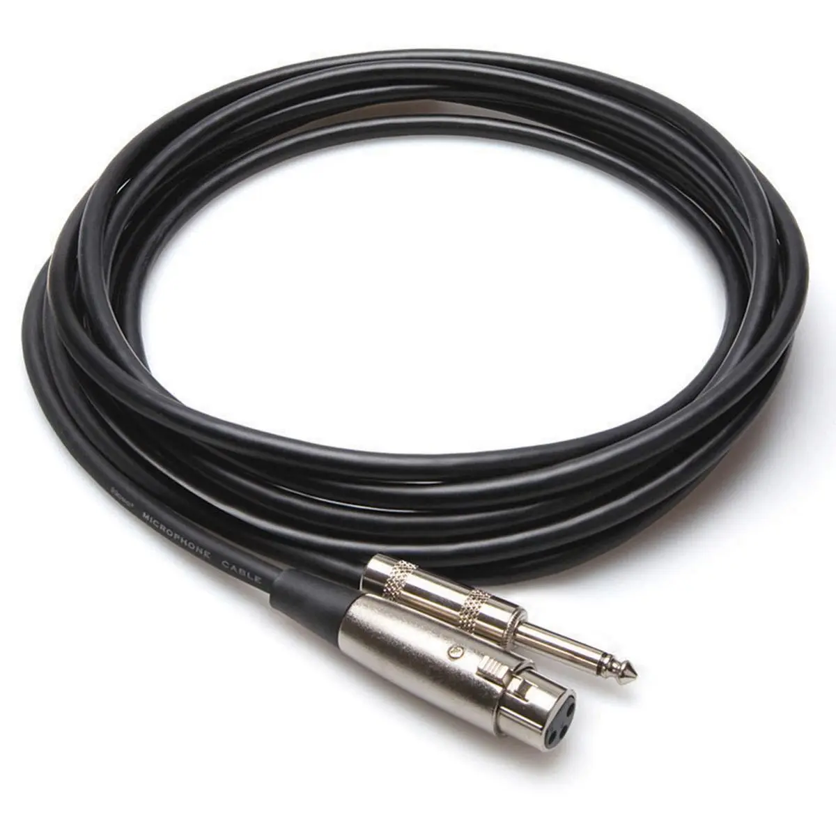 Hosa Technology Microphone Cable for Audio Gear - XLR3F XLR Plug to 1/4" TS, 10'