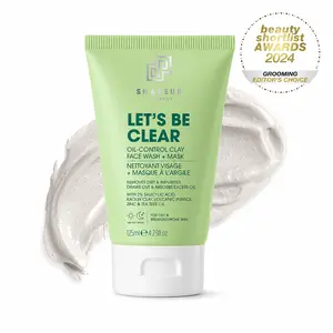 Shakeup Cosmetics Mens Face Wash, Exfoliates & Unclogs Pores, Oil Control, Refreshing Skincare for Normal & Sensitive Skin,