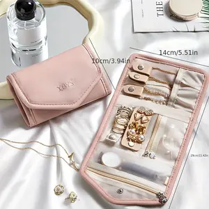 Portable Travel Jewelry Organizer Bag, Anti-Tangle Small Storage Case for Necklaces Earrings Rings Bracelets, Waterproof Shockproof Design Prevent Scratches & Loss, Compact Lightweight Perfect for Vacation Business Trip & Daily Home Use for Women