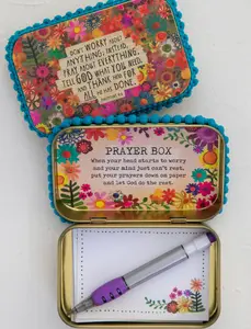 Tin Prayer Box - Don't Worry