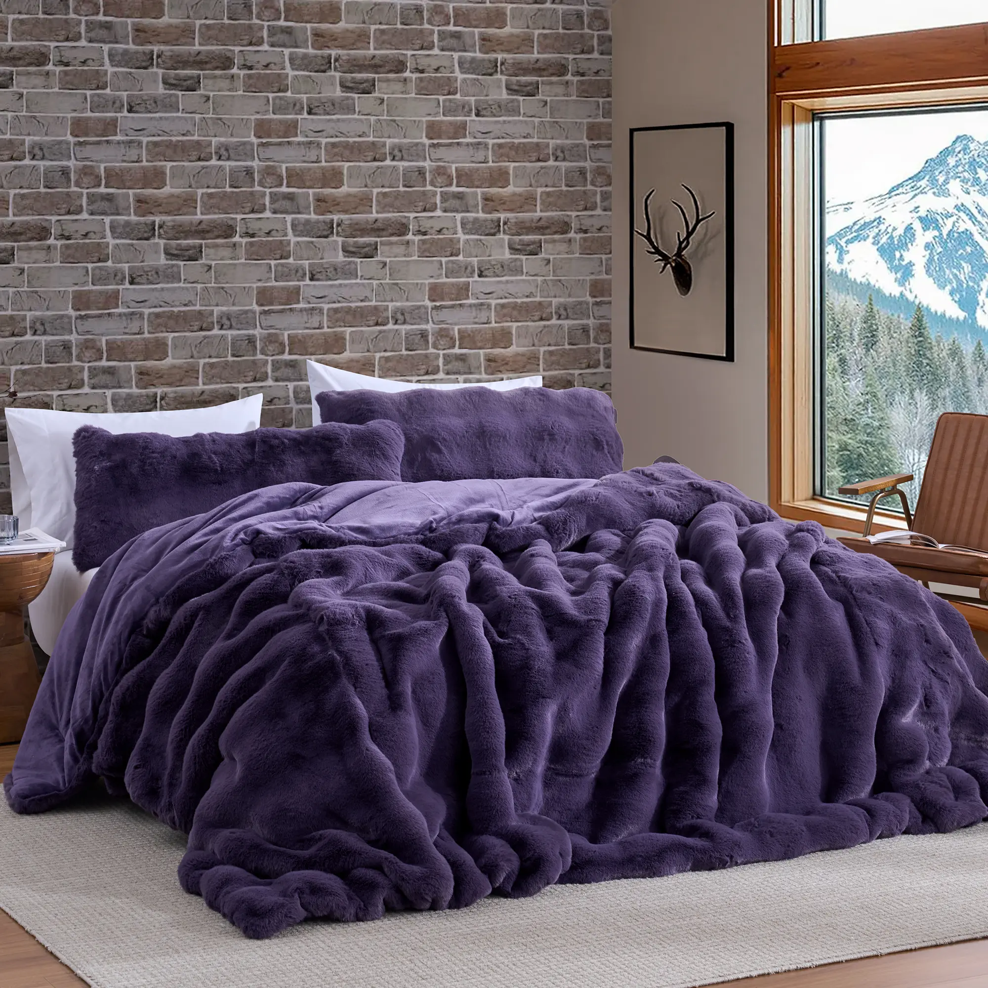 Snowball Giant - Coma Inducer Oversized Comforter Set - Puffy Purple