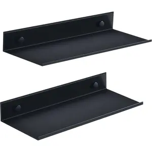 Shower 2 Pack, Shower Shelves for Inside Shower 30cm, Black Shelves Wall Mounted, No Drilling Organizer