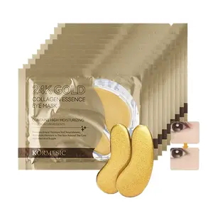 24K Gold Gel Crystal Collagen Eye Mask, 10 Pairs Moisturizing Under-Eye Patches, Eye Care Product for Women and Men, Professional Eye Treatment