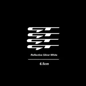 4PCS/SET Hardcore Decor Performance Sport Sticker - For car decor, performance car backpacks, desk ornaments. With sharp dynamic texture, adds cool "GT Logo" details. Practical for decor-loving performance car lovers!