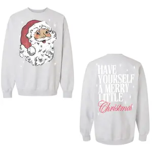 Vintage Santa Claus Crewneck, Have Yourself a Merry Little Christmas