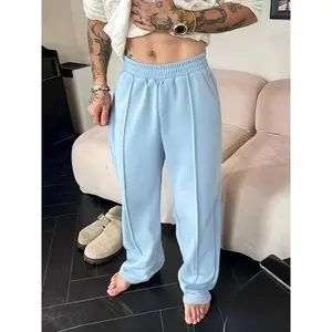 Men’s straight-leg pants, casual style, elastic waistband, comfortable jogger/yoga pants, suitable for daily wear and an active lifestyle, casual sports pants GARMENTARY