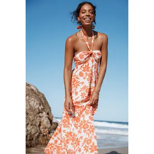 Cottrell Maxi Dress - Red Floral