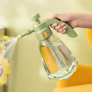 Clear Pressure Sprayer, 1.5L Adjustable Nozzle Watering Bottle, Durable Water Sprayer for Indoor/Outdoor Plants, Pet Bathing, Home and Car Cleaning, Lightweight