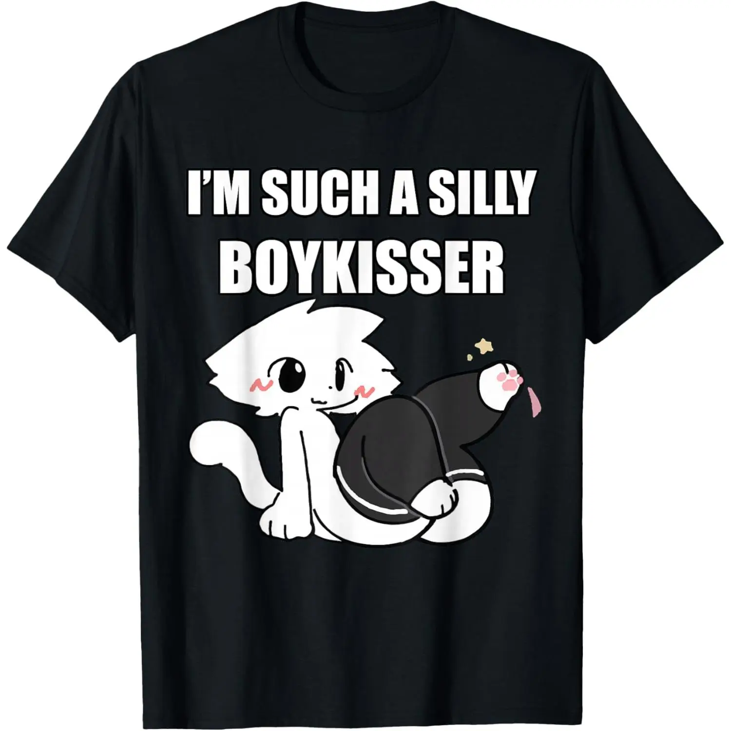 Silly Boy Kisser Meme Femboy Gay Pride LGBTQ T-Shirt