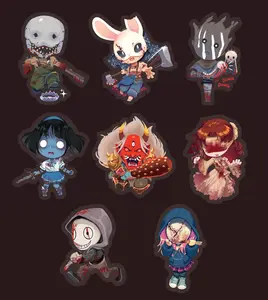 DEATH BY DAYLIGHT KILLERS - Clear Acrylic Charms Keychain
