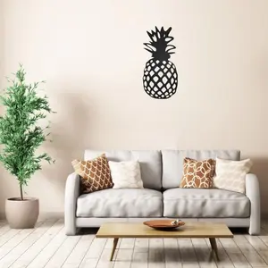 CIFbuy Metal Pineapple Wall Art Home Decor Kitchen Bedroom Living Room Decoration