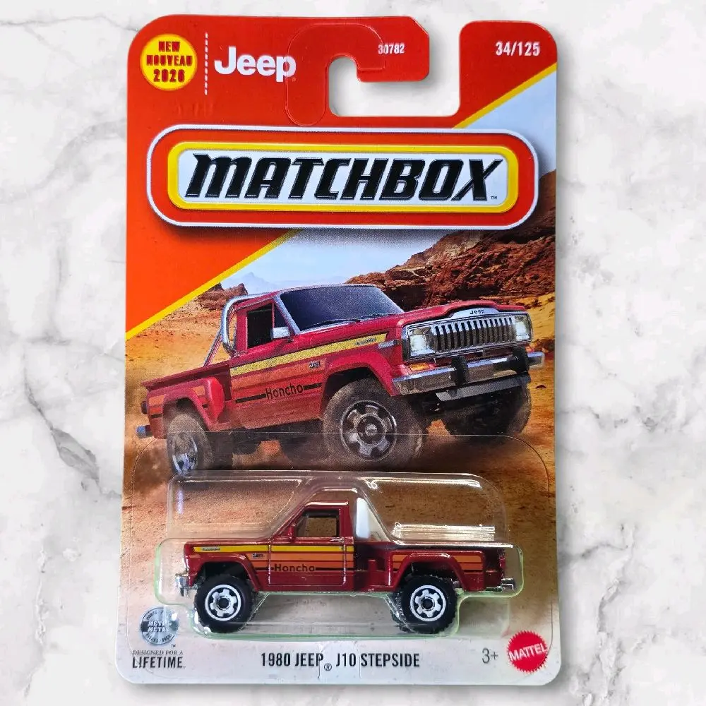 Matchbox 2026 1980 Jeep J10 Stepside Honcho Red 34/125