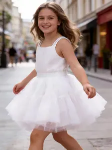 Girls' Multi-Layer Soft Tulle Tutu Skirt, girls crinolina,girls ballet tutu skirt ,kids girls crinolina para vestido,Cute Lolita Style kids petticoat, white tutu, All Seasons Wearable, Kids Clothes for Daily Wear, Summer Gift Set