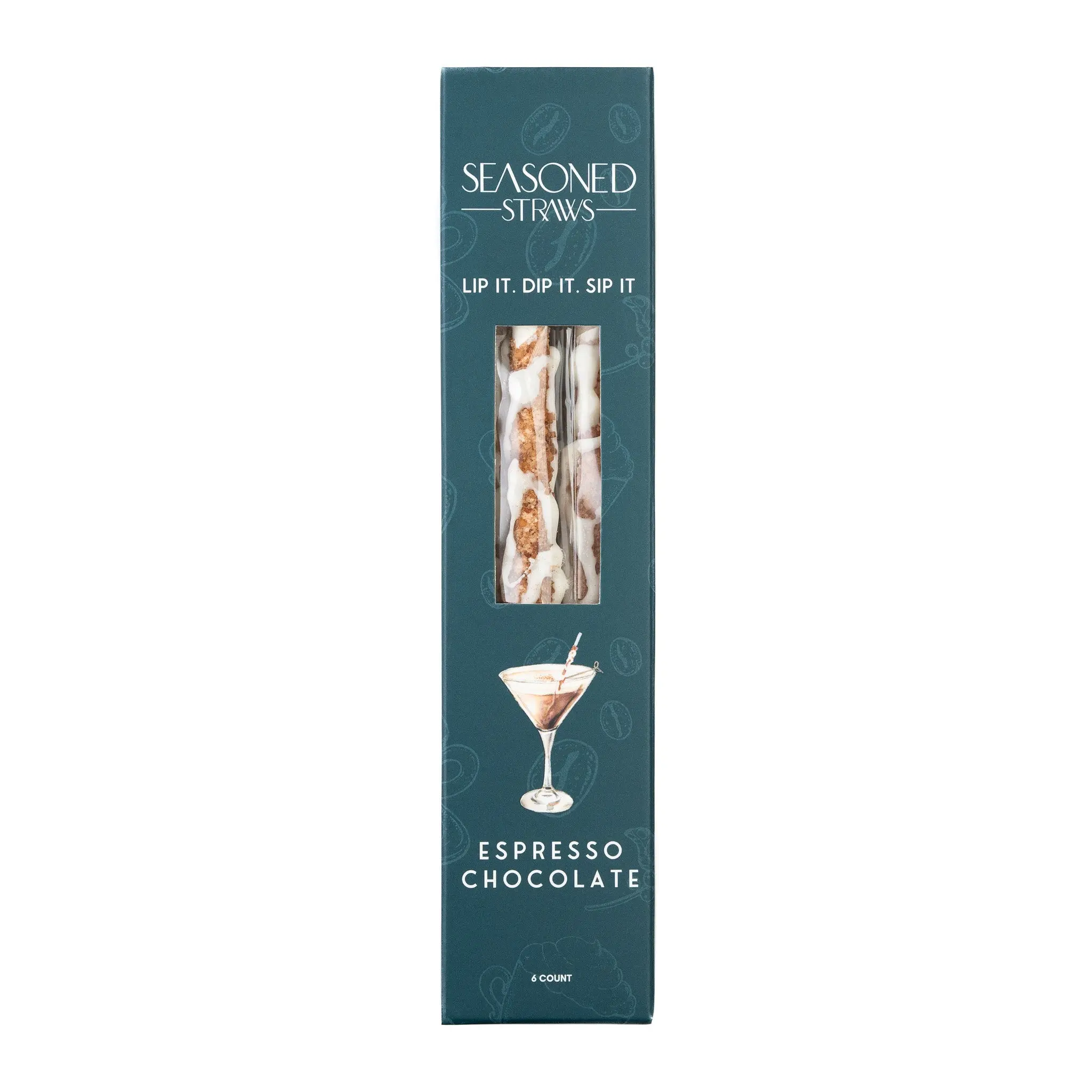 Espresso Chocolate Seasoned Straws 6ct.