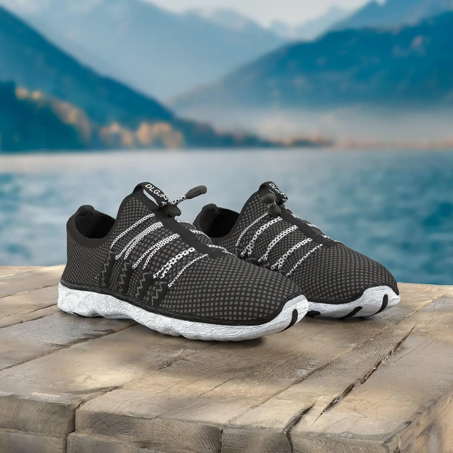 DLGJPA Women's Breathable Polyester Mesh Upper Water Shoes - Lightweight, Quick-Drying, Adjustable Lace, Anti-Slip Grip, EVA Sole Athletic Walking Shoes for Water Sports DLGJPA Women's Breathable Polyester Mesh Upper Water Shoes - Lightweight, Quick-Drying, Adjustable Lace, Anti-Slip Grip, EVA Sole Athletic Walking Shoes for Water Sports