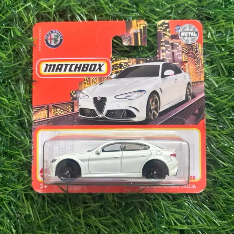 Matchbox Alfa Romeo Giulia (Shorty) Miniature Diecast Model Car - Compact Design Collectible for Enthusiasts, Ideal for Display