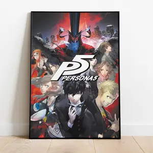 Persona 5 Poster, Frameless Wall Art & Print, Art decor, Game Poster Gift wall art