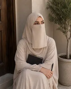 Half Niqab Super Breathable Veil - Medium