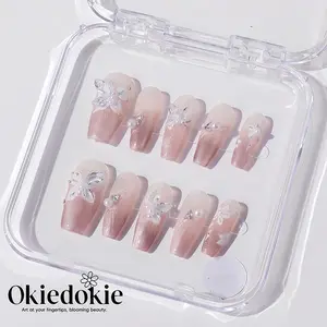 Okiedokie FRENCH 75 Collections Handmade Press On Nails 10PCS